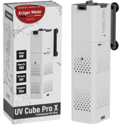 Внутрішній фільтр Kruger Meier UV Cube Pro X з УФ-стерилізацією та аерацією для акваріумів до 250 л.