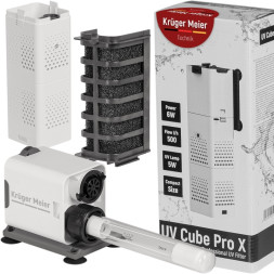Внутрішній фільтр Kruger Meier UV Cube Pro X з УФ-стерилізацією та аерацією для акваріумів до 250 л.
