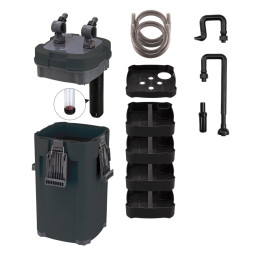 Зовнішній фільтр Aqua Nova з UV стерилізатором до 300л (XCF-1500)